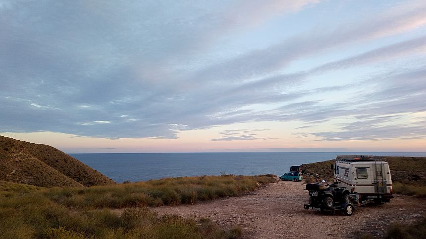 Überwintern im Wohnmobil entlang der spanischen Küste bis an die Algarve in Portugal